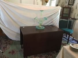 Epergne and Drop Leaf Table
