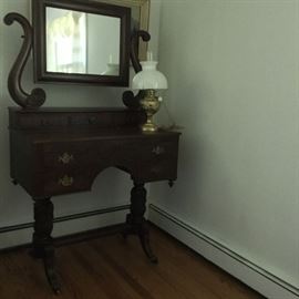 Mahogany Dresser with Carved Legs