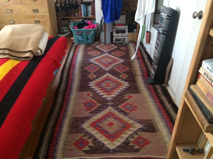 Wonderfull large circa 1900 Navajo Eye Dazzling Rug with exceptional colors and size.