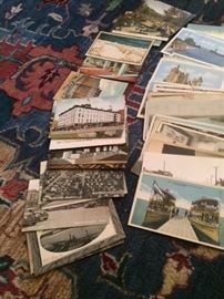 Old post cards(street scenes and large boats at lake Minitonka)