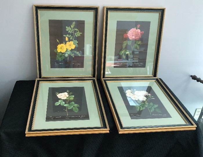 Framed Flower Prints   http://www.ctonlineauctions.com/detail.asp?id=716346