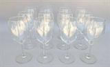 Vintage crystal stemware wineglasses