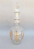 Vintage EAPG Flashed Gold Decanter