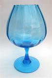 Vintage blue footed vase