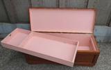 Vintage Wooden Chest Trunk with original inside tray