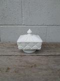 Milk Glass Trinket Box