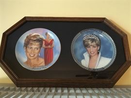 Princess Fiana collector’s plates in frame
