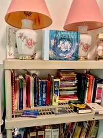 Beautiful lamps and books