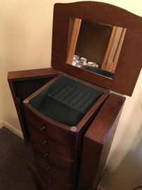 Jewelry armoire stand