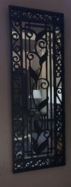 Large Metal Ornate Mirror (2) 
