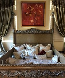 King Bed Frame, Gorgeous Linens
