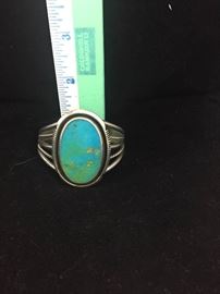 03 vintage turquoise bracelet sterling
