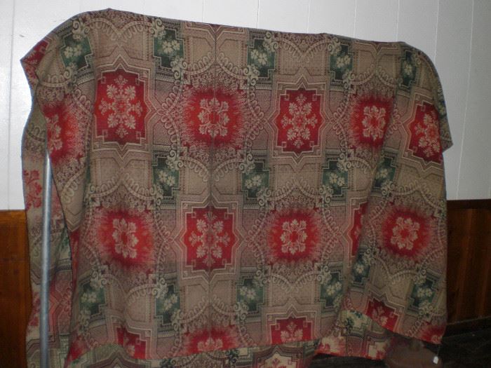 lg. coverlet reported to be from northern Indiana Baptist colony c.1840