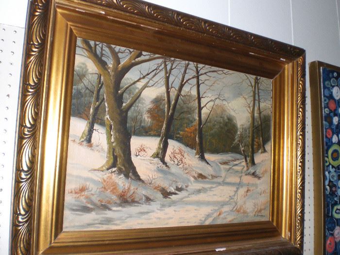 E. Londberg oil painting