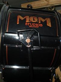detail of the side logo on the Mole-Richardson spotlight