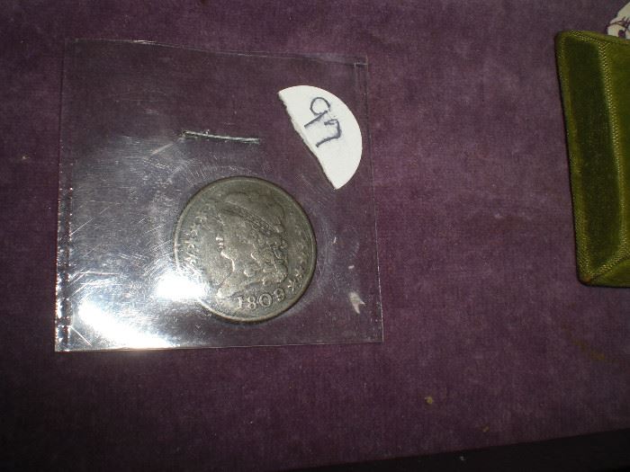 1809 half cent U.S. coin
