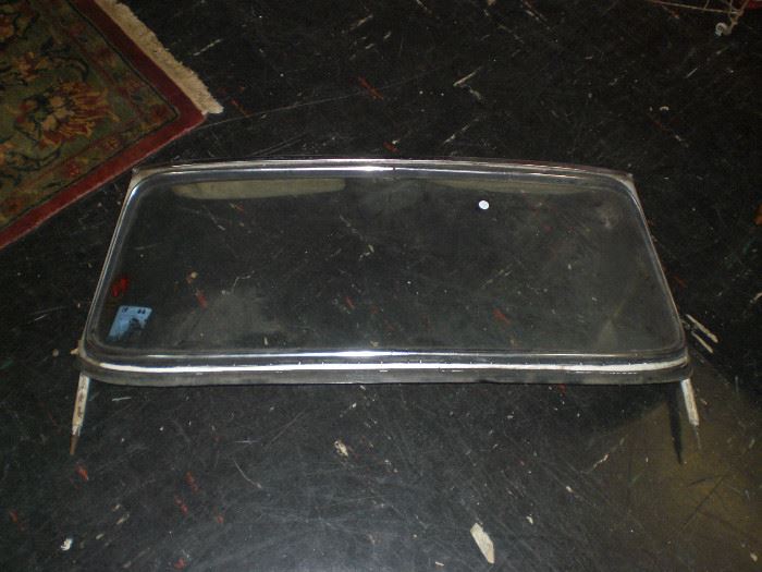 1950s Triumph convertable windshield with frame