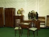 5 Pc Bedroom Set, Barley Twist Chairs & Game Table