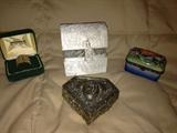 4 Small Jewelry Boxes