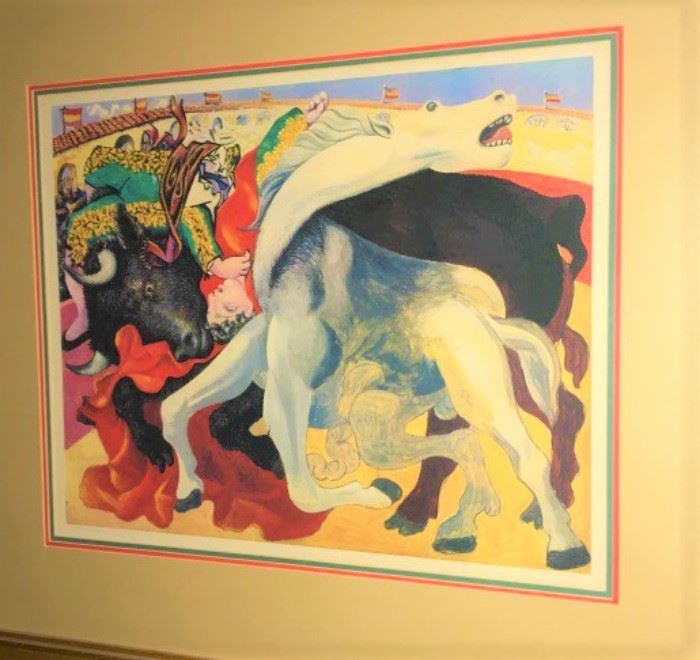 Limited Edition Picasso  " The Death of the Bull FIghter"