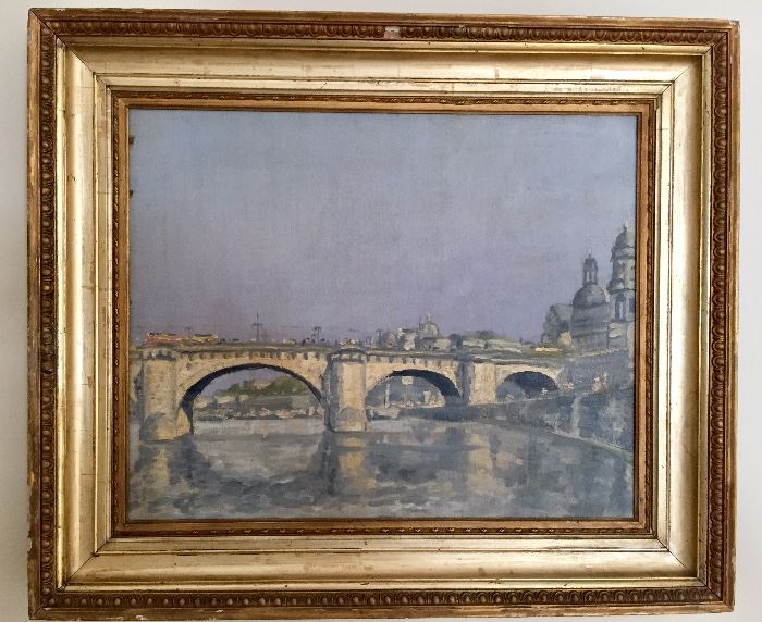 Original oil signed  by J Blanche