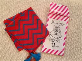 Diane Fres scarf, with tags and bag