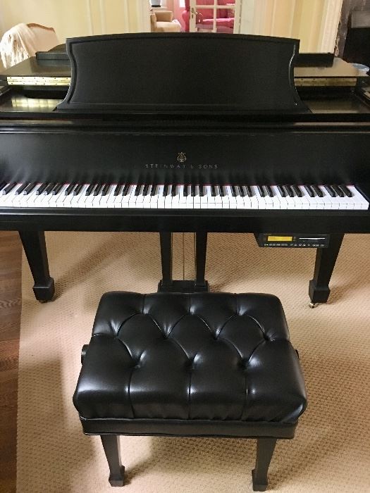 Steinway Grand piano and stool  Model L (Year 2000)