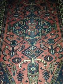 Persian Hamadan 4 feet 6 inches x 6 feet 6 inches rug