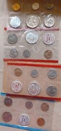 Coint sets from the Bureau of the Mint, 4 total, 3  from 1968 and 1 from 1959
