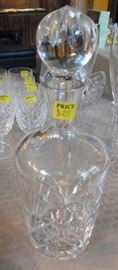 Crystal decanter with stopper
