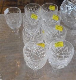 Lot of Waterford crystal goblets
