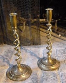 Pair of vintage brass candlesticks
