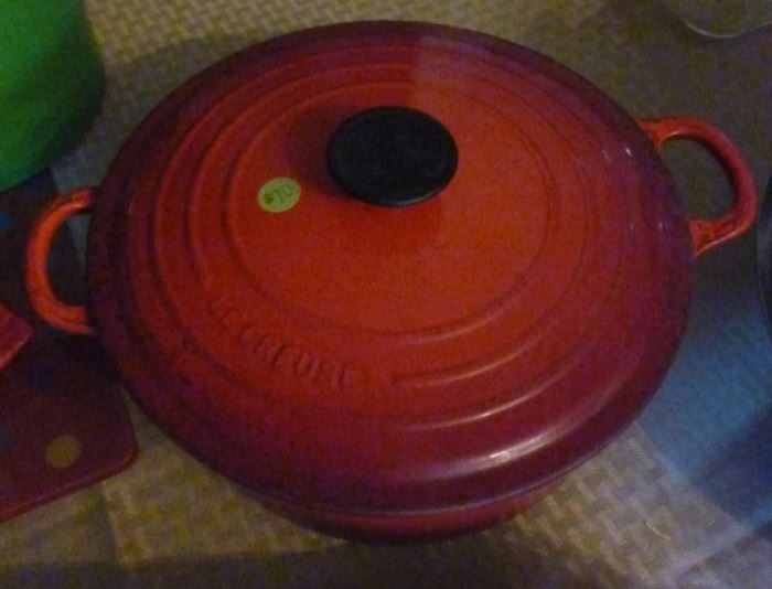 Le Creuset dutch oven, retails for $400 and up

