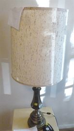 Vintage Stiffel style table lamp with shade
