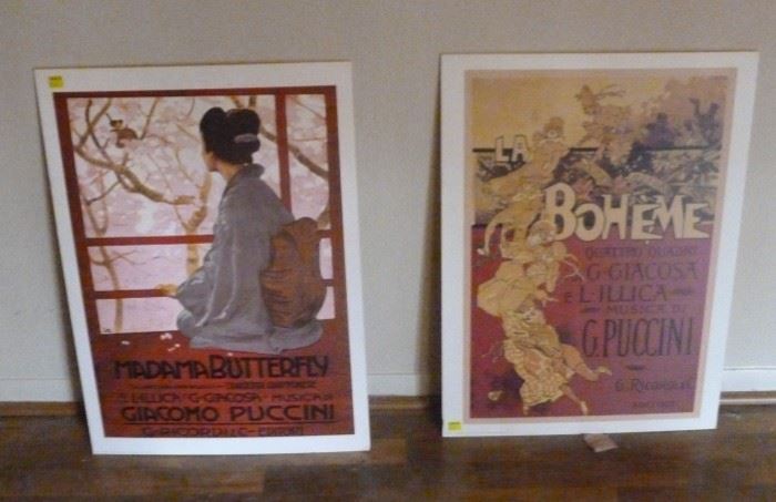 Two vintage poster prints
