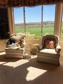 Swivel chairs for Master Bedroom with a view!