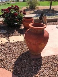 Large terracotta pots