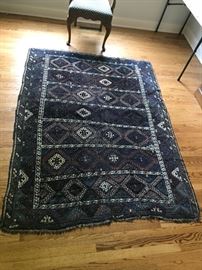 Old Caucasian Hand Woven Rug