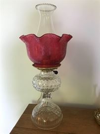 Kerosine Lamp with 4” Shade 