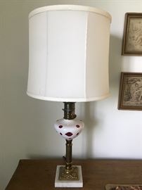 Vintage Case Glass Lamp