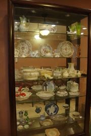 Large Display Cabinet with Lights and Lock and Key