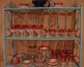 Kings Crown Royal Ruby glassware