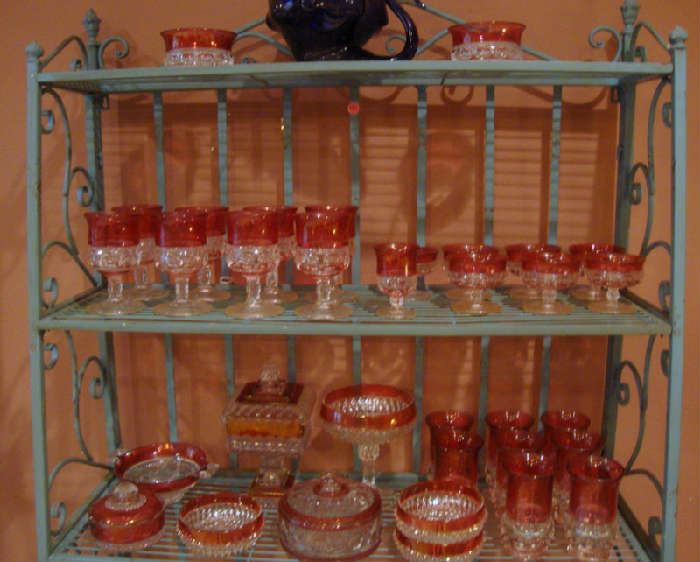 Kings Crown Royal Ruby glassware