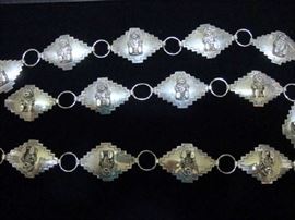 Sterling Silver Concho Belt - Artist Signed