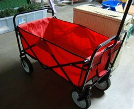 Folding Red Wagon