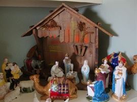Large Porcelain China Nativity Scene