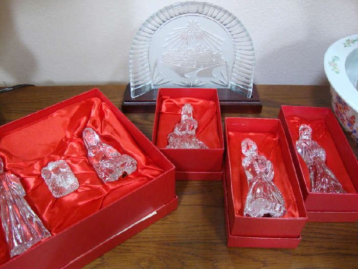 Waterford Crystal Nativity Set in Orig. Boxes