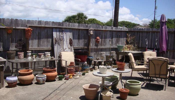 Lots of Pots and Plants, Patio Furniture