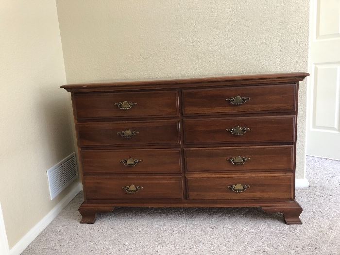 Closer look at the 60 year old dresser. 