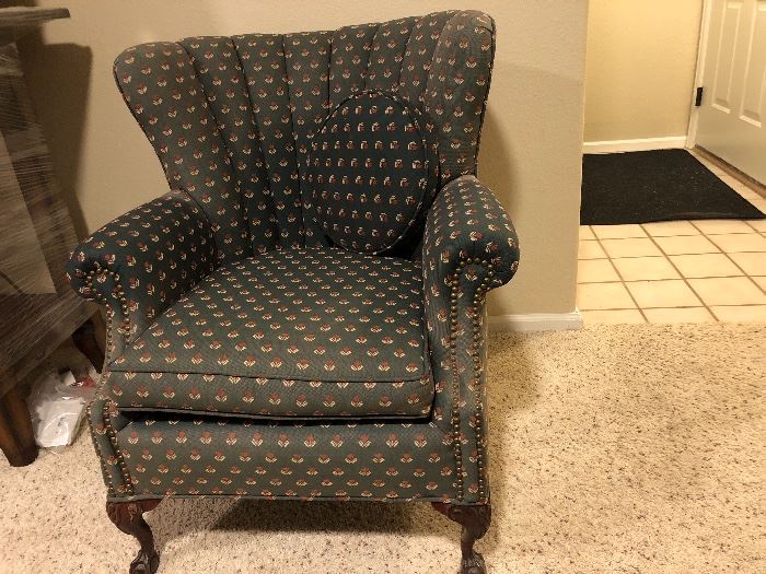 Comfortable and sturdy armchair that can be recovered for use in any room. 
